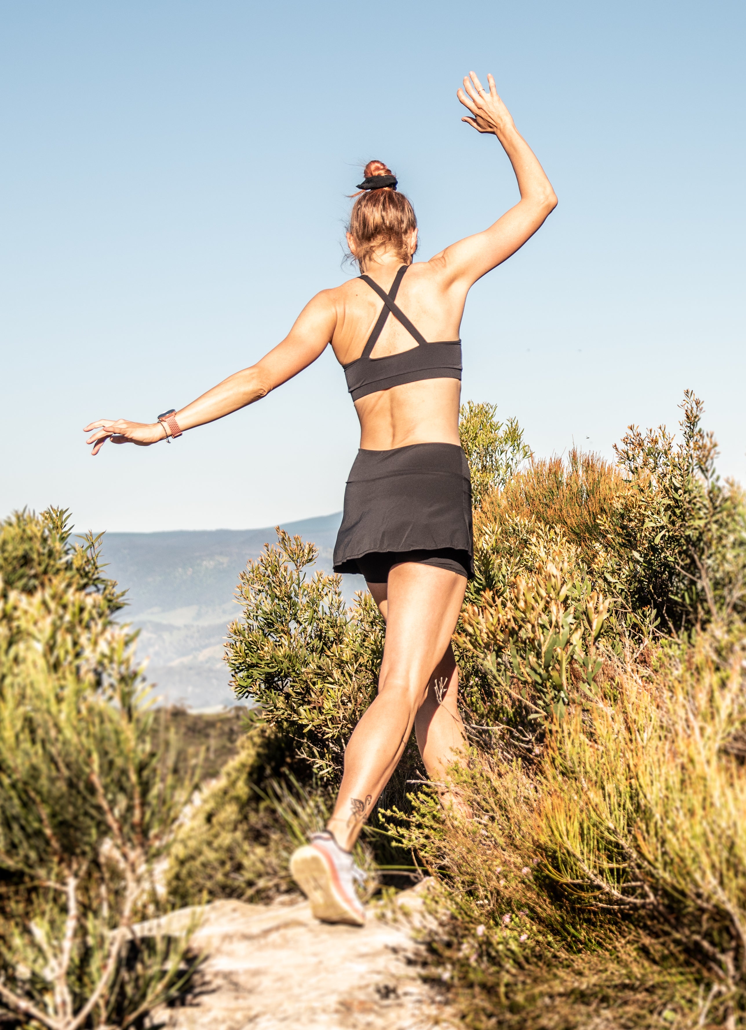 Warrioress Black Bio Run Skort